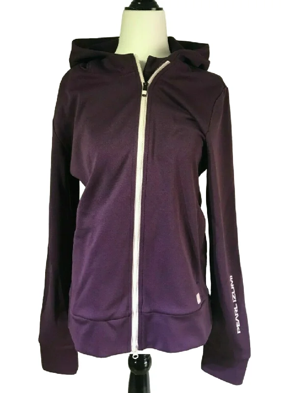 men's printed hoodie sweatshirt -Pearl Izumi Trail Hoodie - Womens - Dark Violet-Iced Violet