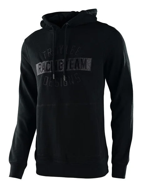 men's hoodie sweatshirt for fall -Troy Lee Designs Factory Pullover Hoodie - Black