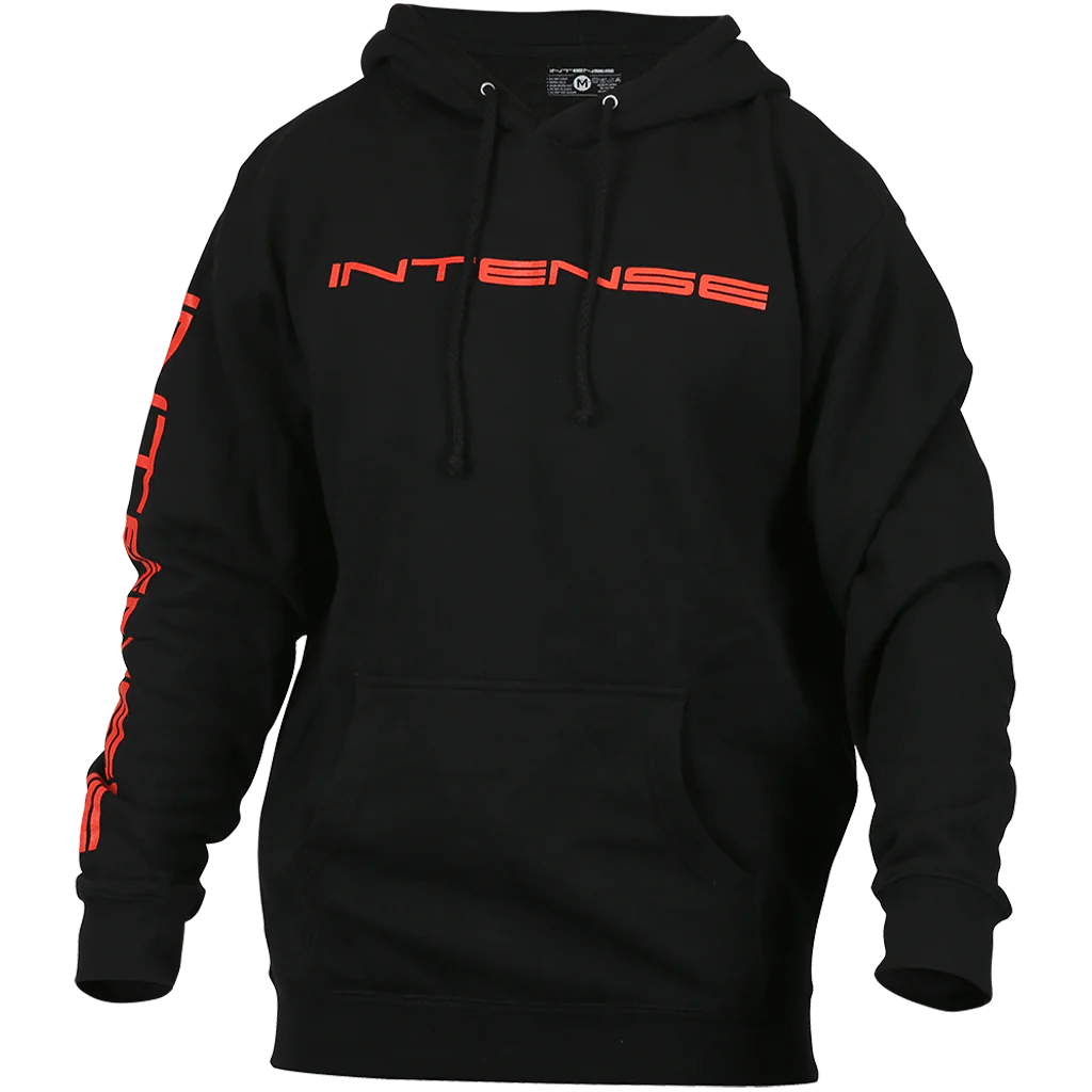 men's hoodie sweatshirt for exercise -Intense Pullover Hoodie - Intense - Black