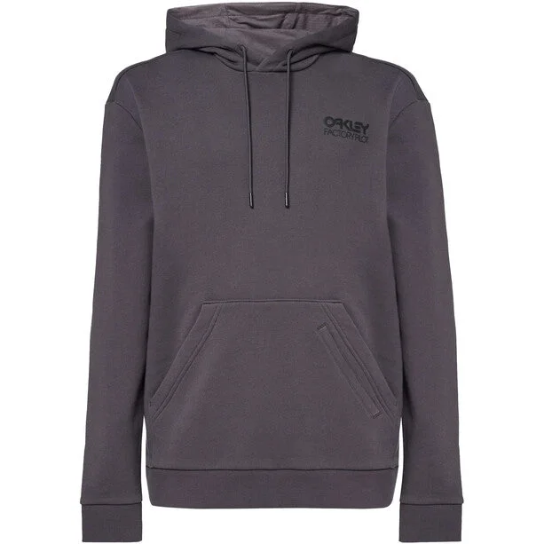 men's hoodie sweatshirt with zipper -Oakley Freeride Fleece Hoodie - Tonal Forged Iron - 2022