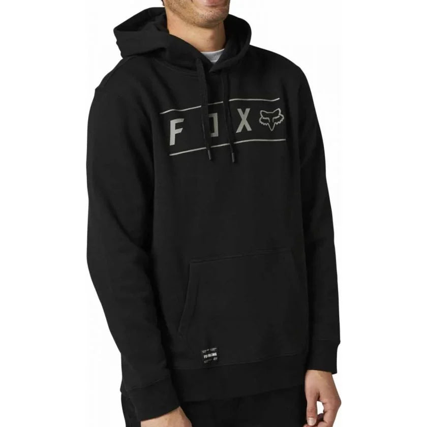 men's hoodie sweatshirt for long walks -Fox Pinnacle Pullover Fleece Hoodie Black