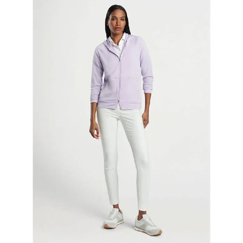 men's athletic fit hoodie sweatshirt -Peter Millar Women's Beaumont Full-Zip Hoodie Sweatshirt - Garden Violet