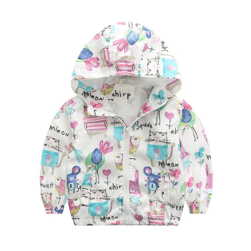 men's hoodie sweatshirt for outdoor adventures -Baby Girl Cartoon Hoodie