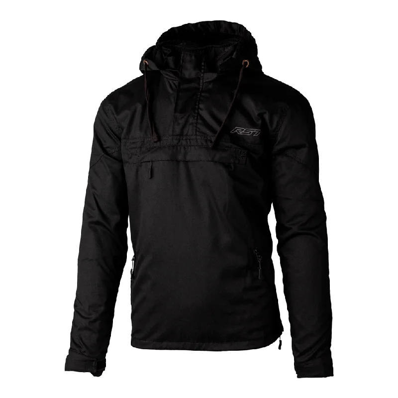 men's classic hoodie sweatshirt -RST X Kevlar Loadout 1/4 Zip Textile Hoodie - Black