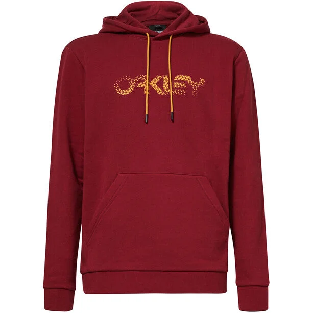 men's hoodie sweatshirt for cold weather -Oakley The Post Pullover Hoodie - Iron Red - 2022