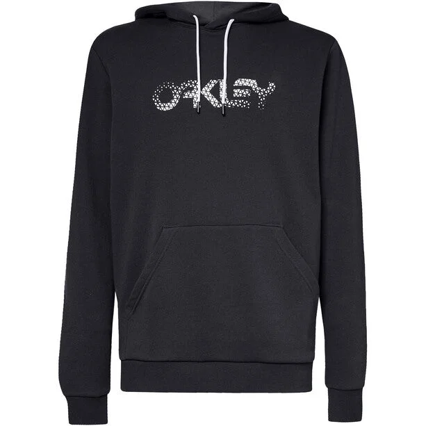 men's hoodie sweatshirt for hiking -Oakley The Post Pullover Hoodie - Blackout - 2022