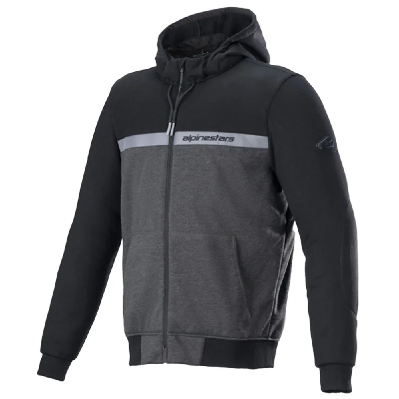 men's hoodie sweatshirt for winter -Alpinestars Chrome Street Hoodie - Black