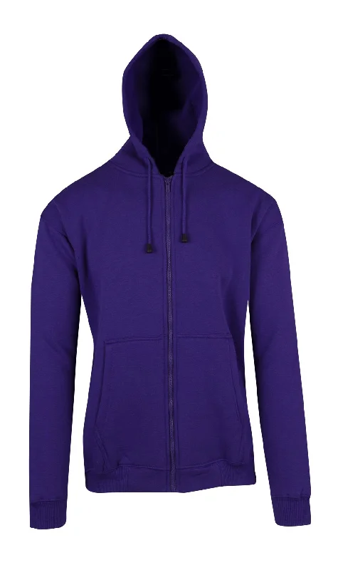 men's hoodie sweatshirt -Zipped Hoodie - Purple