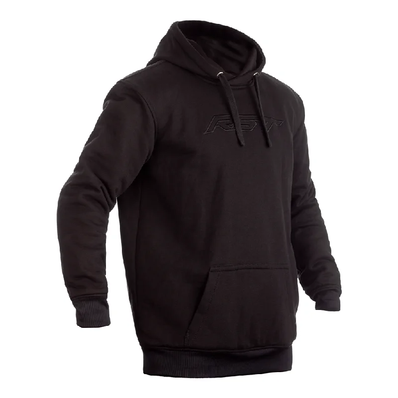 men's hooded sweatshirt for gym -RST 102412 Pullover Reinforced Lined CE Textile Hoodie - Black