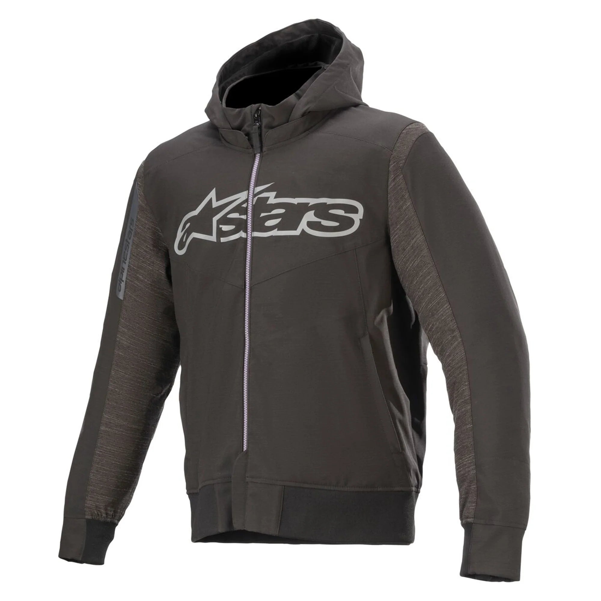 men's warm hoodie sweatshirt -Alpinestars Rhod Windstopper Hoodie - Melange Black