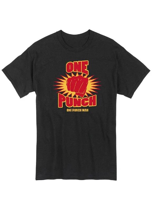 men's printed slogan t-shirts -One Punch Man - One Punch Man's T-Shirt