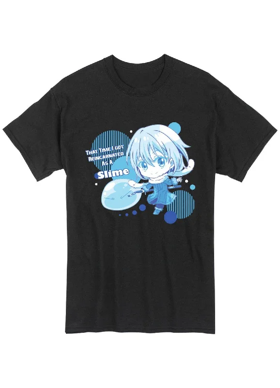 men's printed logo t-shirts -That Time I Got Reincarnated As A Slime - Rimuru Tempest SD Men's T-Shirt