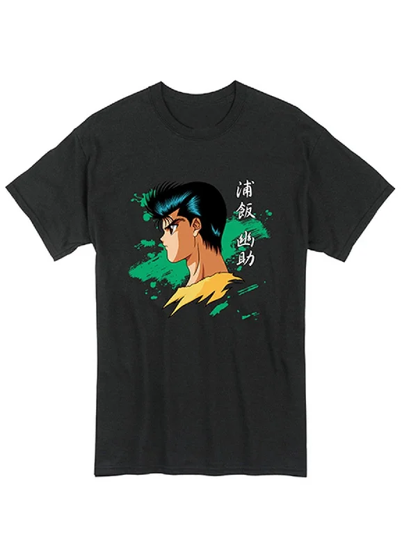 men's casual graphic t-shirts -Yu Yu Hakusho - Yusuke Urameshi Side Face Men's T-Shirt