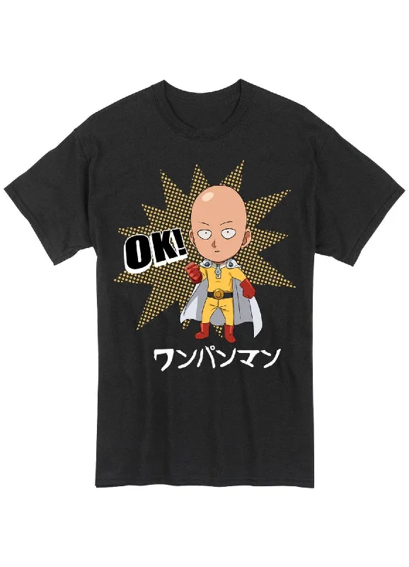 men's casual t-shirts -One Punch Man - Ok Saitama Men's T-Shirt