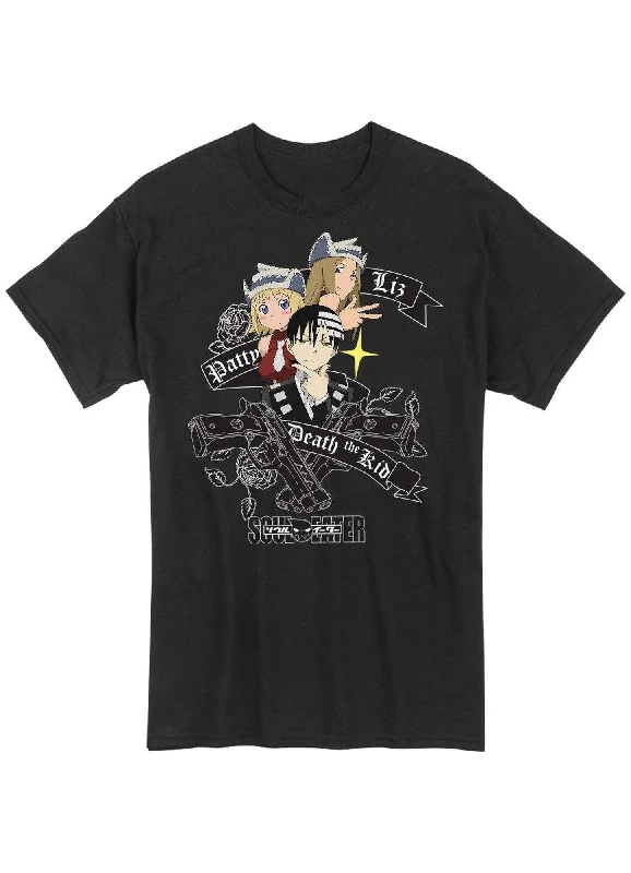 men's long-line t-shirts -Soul Eater - Trio Men's T-Shirt