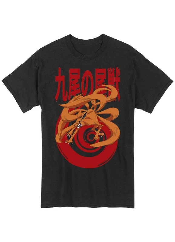 men's printed photo t-shirts -Naruto - Nine Tailed Kurama Men's T-Shirt