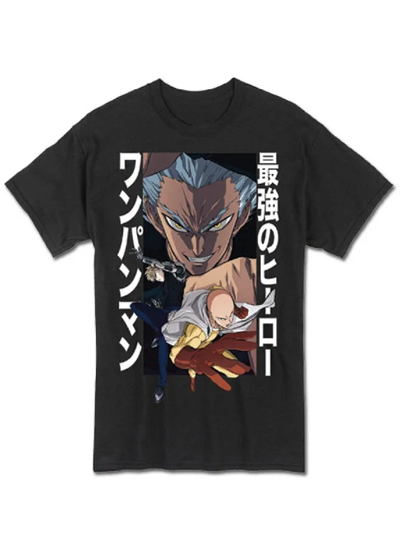 men's slim-fit casual t-shirts -One Punch Man S2 - Teaser Men's T-Shirt