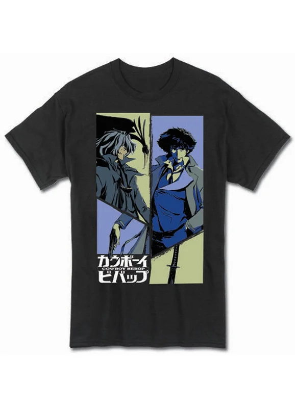 men's fashionable t-shirts -Cowboy Bebop - Spike Spiegel & Vicious Men's T-Shirt