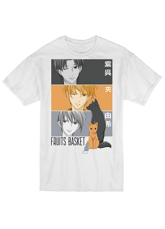 men's performance t-shirts -Fruits Basket - Shigure Sohma, Kyo Sohma & Yuki Sohma T-Shirt