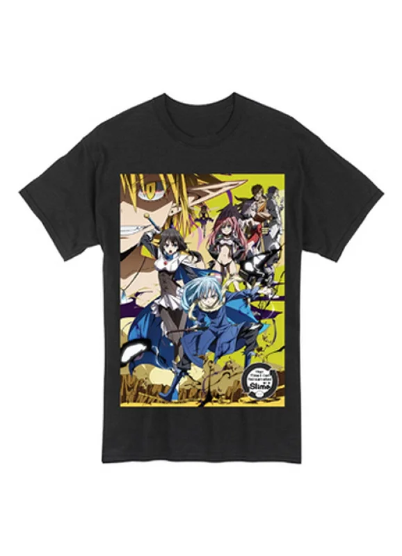 men's slim-fit casual t-shirts -That Time I Got Reincarnated As A Slime - Group Men's T-Shirt