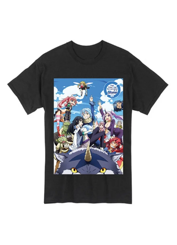 men's relaxed-fit graphic t-shirts -That Time I Got Reincarnated As A Slime - Group Men's T-Shirt