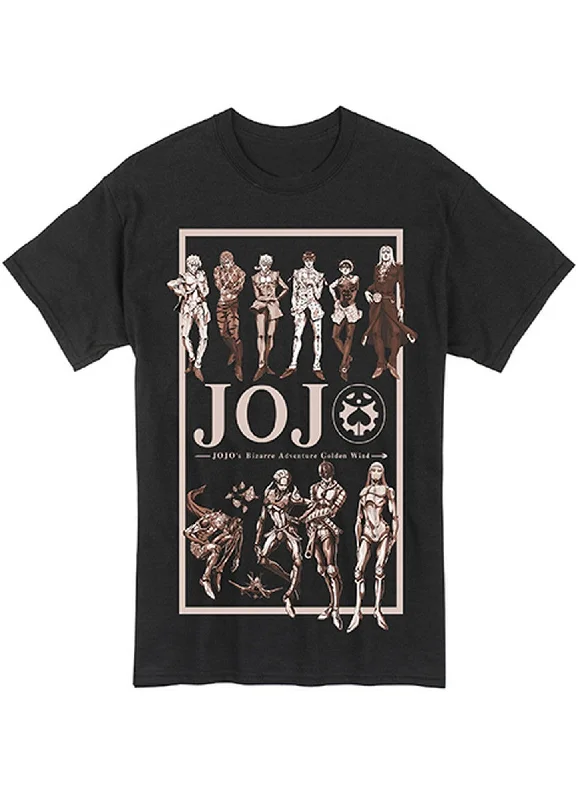 men's tie-dye t-shirts -Jojo's Bizarre Adventure Golden Wind - Group Men's T-Shirt