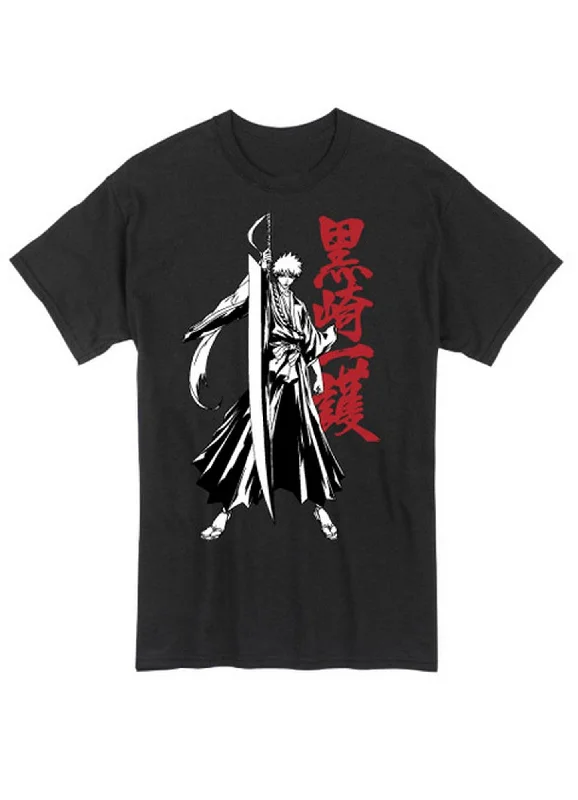 men's color-blocked t-shirts -Bleach - Ichigo Kurosaki Men's T-Shirt