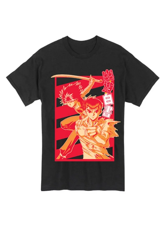 men's simple t-shirts -Yu Yu Hakusho - Group Men's T-Shirt