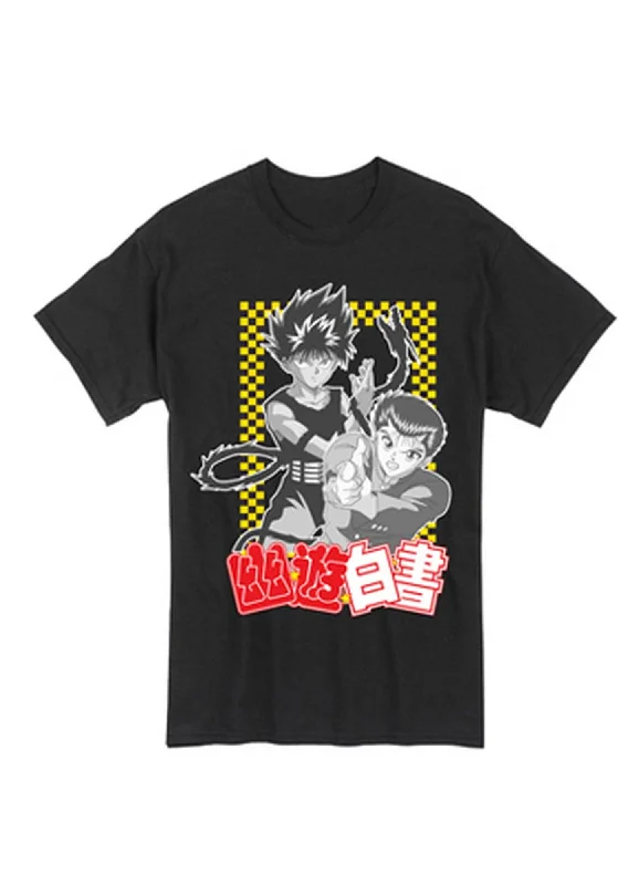 men's plain t-shirts -Yu Yu Hakusho - Group Men's T-Shirt