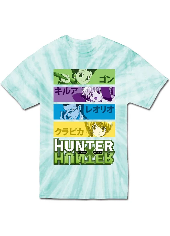 men's trendy t-shirts for winter -Hunter X Hunter - Group Men's Tie Dye T-Shirt