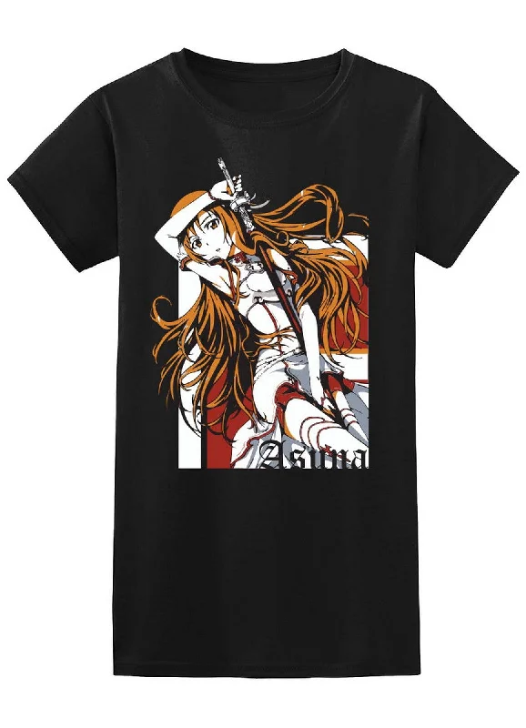 men's printed slogan t-shirts -Sword Art Online - Asuna Jr. T-Shirt