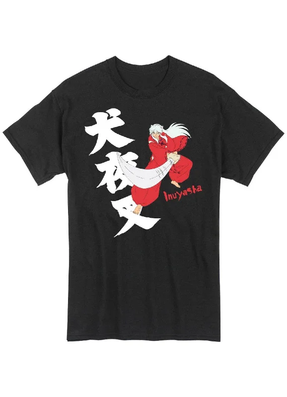 men's fitted short-sleeve t-shirts -Inuyasha - Slash Inuyasha T-Shirt