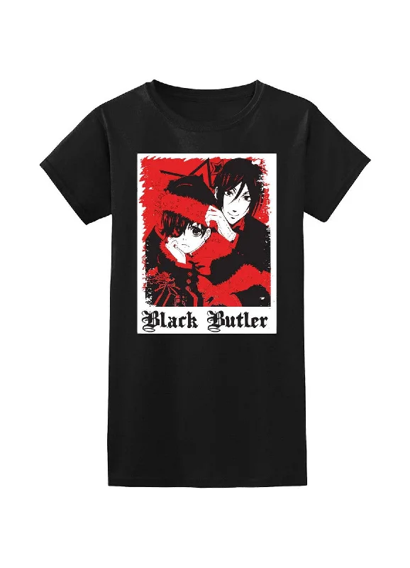 men's versatile t-shirts -Black Butler - Christmas Ciel Phantomhive & Sebastian Michaelis Jrs T-Shirt