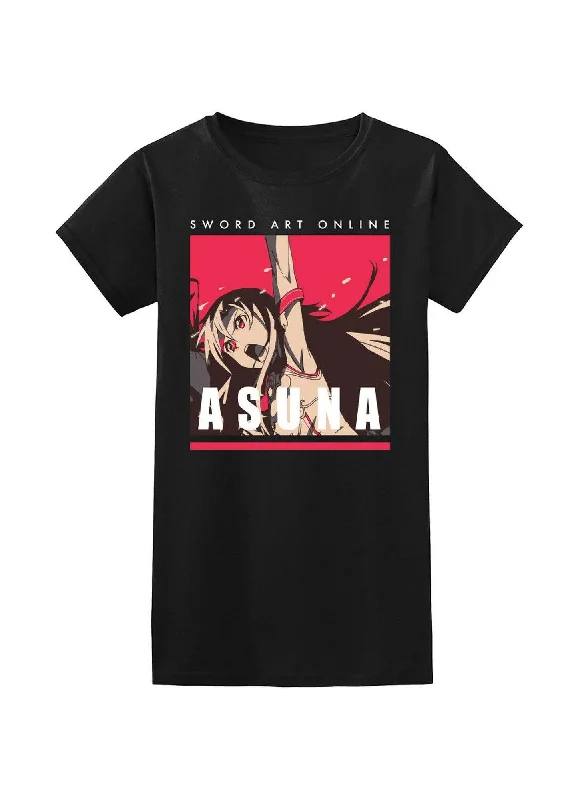 men's oversized cotton t-shirts -Sword Art Online - Asuna Raises Arm Jr. T-Shirt