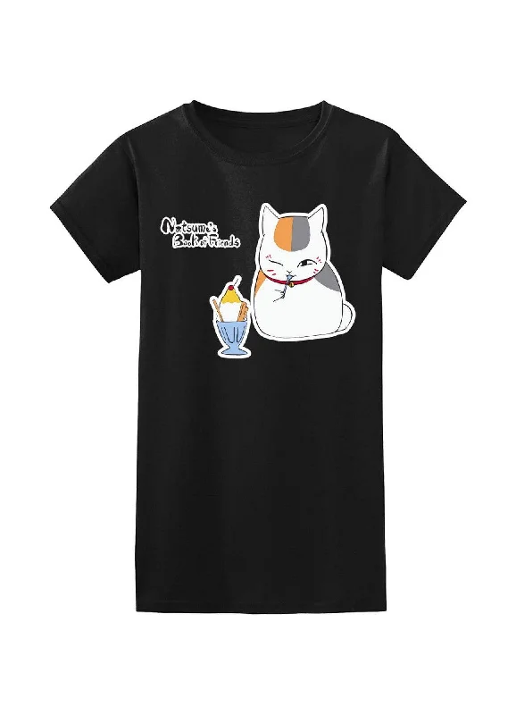 men's bold t-shirts -Natsume's Book Of Friends - Nyanko-sensei (Madara) & Parfait Jrs T-Shirt