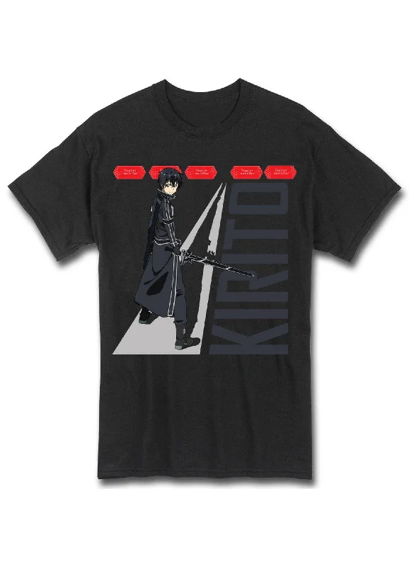 men's graphic print t-shirts -Sword Art Online - Kirito Corridor Men's T-Shirt