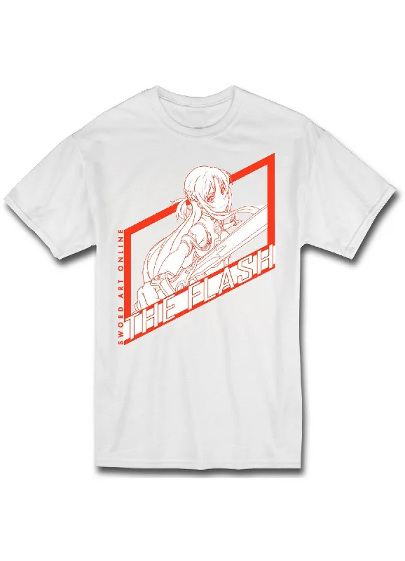 men's fashionable long-sleeve t-shirts -Sword Art Online - Asuna The Flash T-Shirt