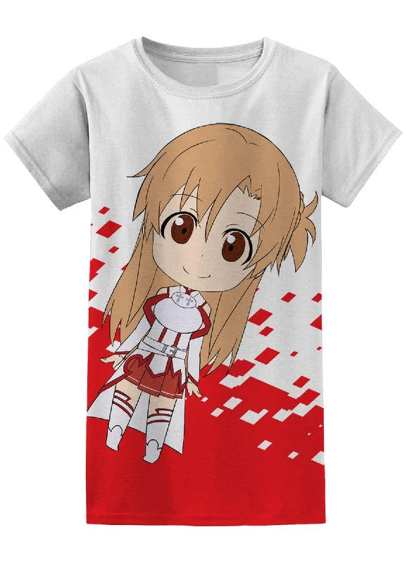 men's graphic print t-shirts -Sword Art Online - SD Asuna Jrs T-Shirt