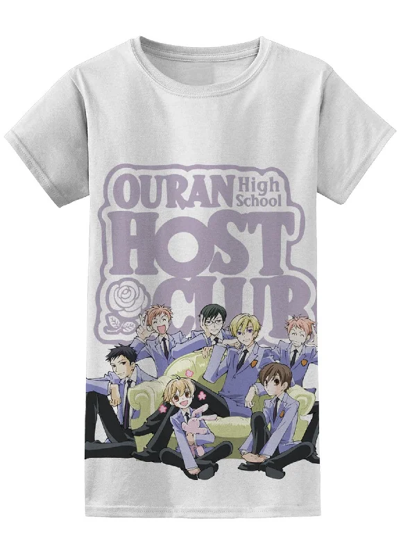 men's vintage t-shirts -Ouran High School Host Club - Group 2 Dye Sublimation Jrs T-Shirt