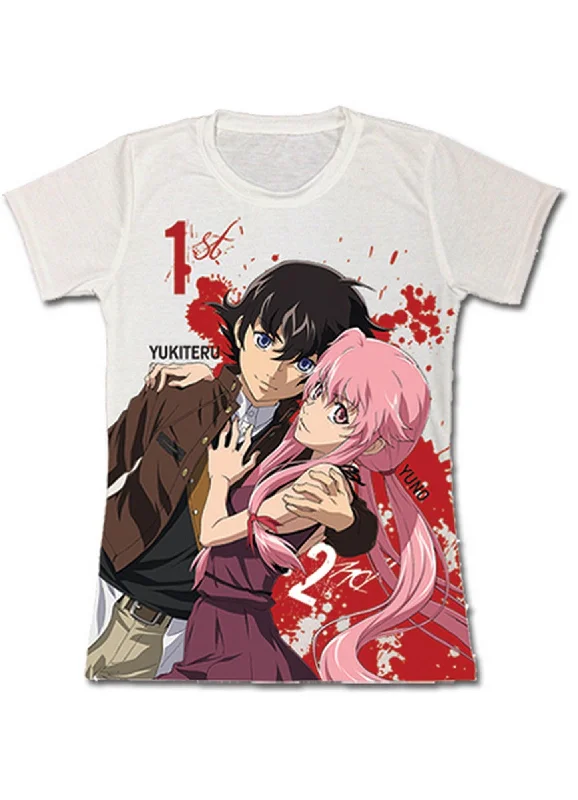 men's luxury t-shirts -Future Diary - Yukiteru Amano & Yuno Gasai Jrs T-Shirt