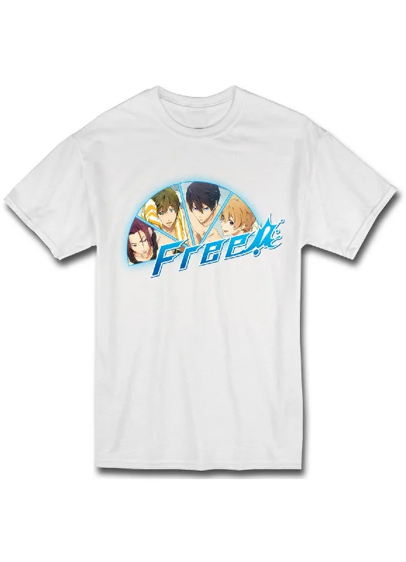 men's black graphic t-shirts -Free! - Haruka Nanase, Makoto Tachibana, Nagisa Hazuki, & Rin Matsuoka Jrs Sublimation T-Shirt