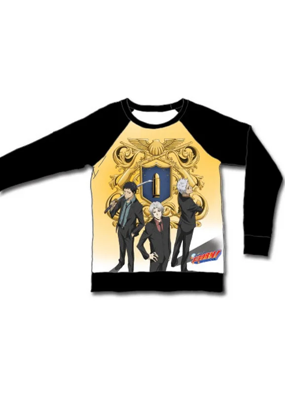 men's soft t-shirts -Reborn! - Hayato Gokudera & Yamamoto Ryohei Sublimation Long Sleeve Raglan Shirt