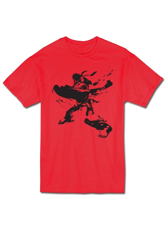 men's oversized cotton t-shirts -Super Street Fighter IV - Street Fighter Alpha Ryu T-Shirt