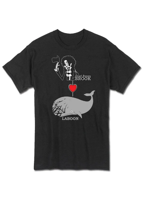 men's relaxed-fit graphic t-shirts -One Piece - Brook Loves Laboon T-Shirt