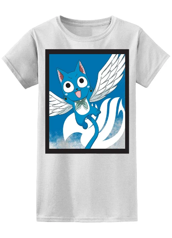 men's casual style t-shirts -Fairy Tail - Happy Jrs T-Shirt