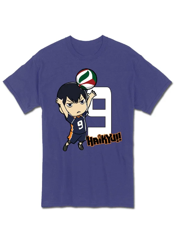 men's v-neck t-shirts -Haikyu!! - SD Tobio Kageyama #9 Men's Screen Print T-Shirt