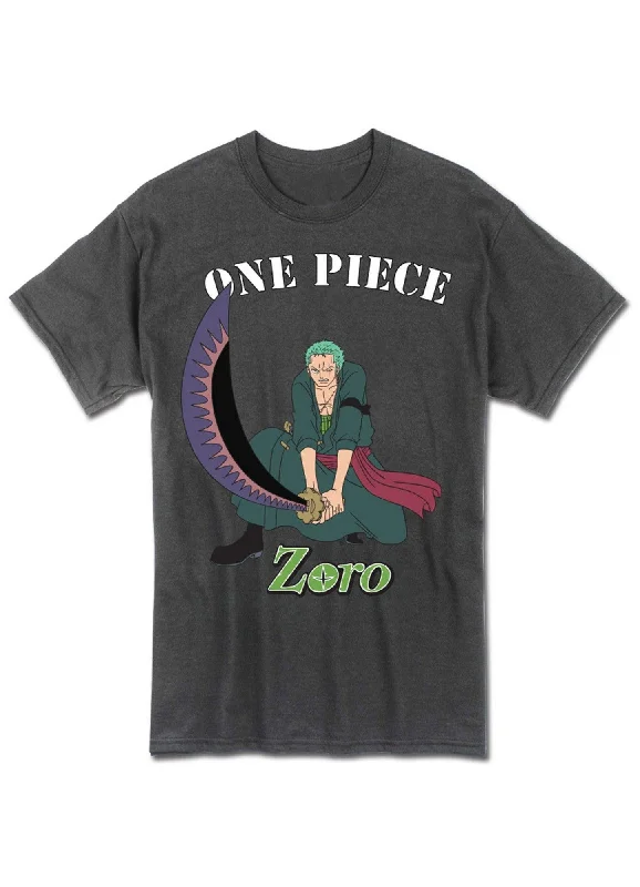 men's long-line t-shirts -One Piece - Roronoa Zoro Men's Screen Print T-Shirt