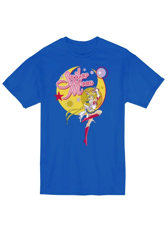 men's stylish short-sleeve t-shirts -Sailor Moon R - Sailor Moon And Moon Jrs Screen Print T-Shirt