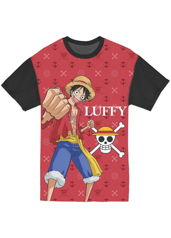 men's sporty t-shirts -One Piece - Monkey D. Luffy Jrs Sublimation T-Shirt