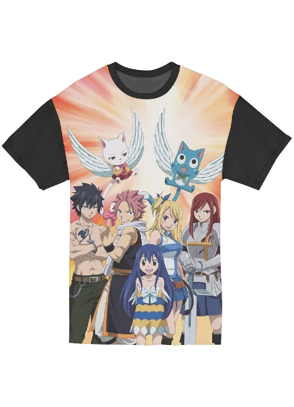 men's athletic t-shirts for workout -Fairy Tail - Group Jrs Sublimation T-Shirt